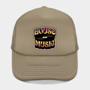 HOUSE MUSIC  - Groovy Vinyl (purple/muted orange) Hat