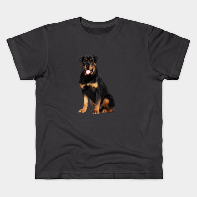 Rottweiler Dog, Dog Lover Kids T-Shirt by logiamerch