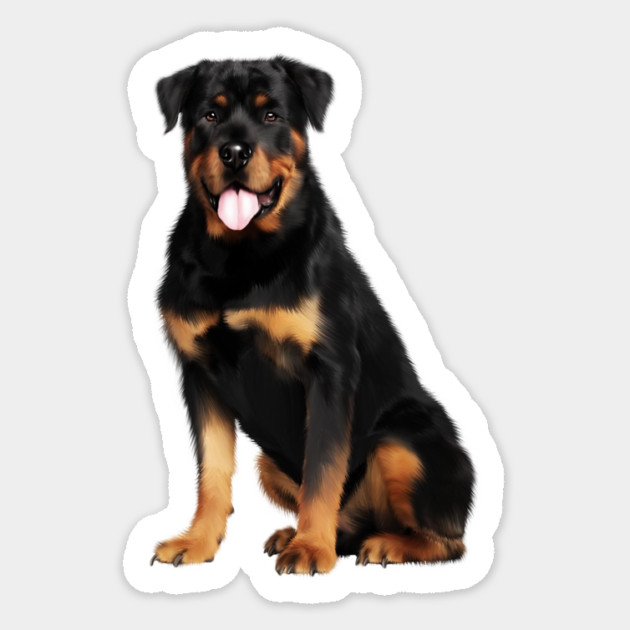 Rottweiler Dog, Dog Lover Sticker by logiamerch