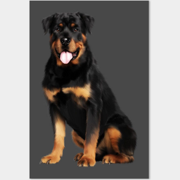 Rottweiler Dog, Dog Lover Wall Art by logiamerch