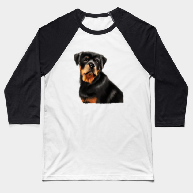 Rottweiler Dog, Dog Lover Baseball T-Shirt by logiamerch