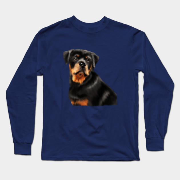 Rottweiler Dog, Dog Lover Long Sleeve T-Shirt by logiamerch
