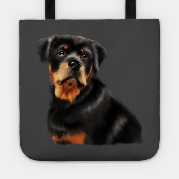 Rottweiler Dog, Dog Lover Tote by logiamerch