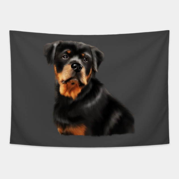 Rottweiler Dog, Dog Lover Tapestry by logiamerch