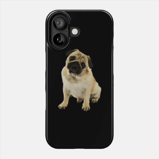 Pug Dog, Cream Pug Dog Lover Phone Case by logiamerch