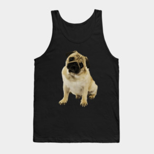 Pug Dog, Cream Pug Dog Lover Tank Top