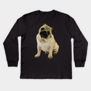 Pug Dog, Cream Pug Dog Lover Kids Long Sleeve T-Shirt