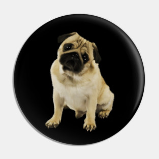 Pug Dog, Cream Pug Dog Lover Pin