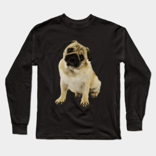 Pug Dog, Cream Pug Dog Lover Long Sleeve T-Shirt