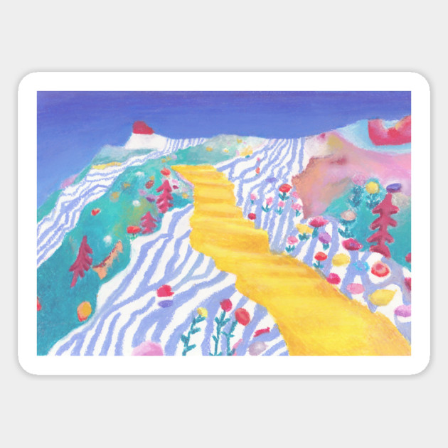 Salvation Mountain Sticker by Fifikoussout