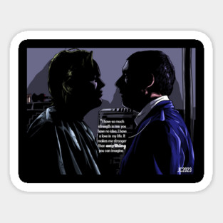 Punch-Drunk Love "That's That" Barry Egan/Dean Trumbell portrait (digital) Sticker