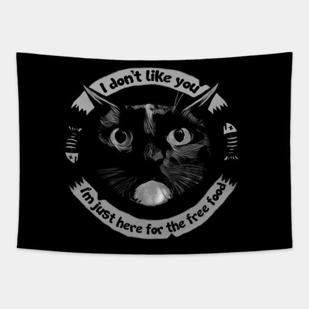 "I don't like you"- Cat Tapestry by Pete the Cat Guy