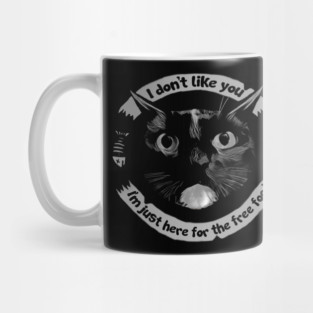 "I don't like you"- Cat Mug
