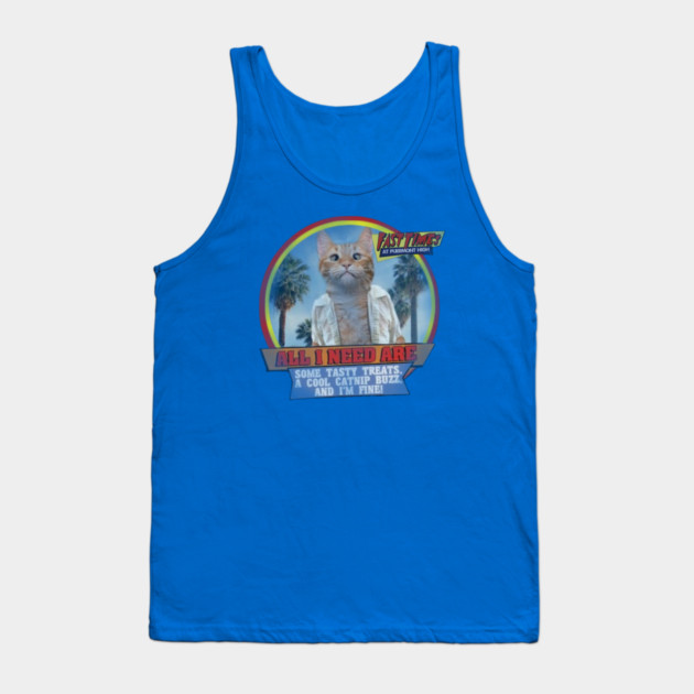 Fast Times at Purrmont High Tank Top by Pete the Cat Guy