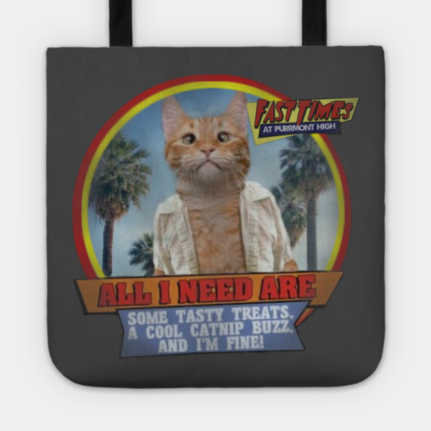 Fast Times at Purrmont High Tote by Pete the Cat Guy