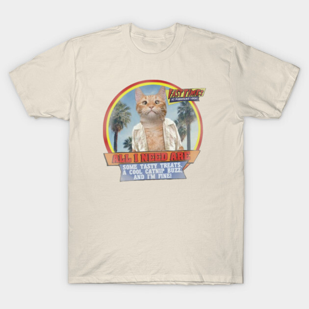 Fast Times at Purrmont High T-Shirt by Pete the Cat Guy