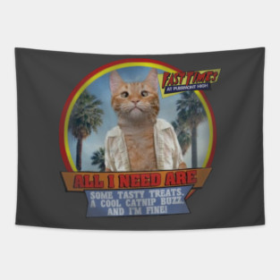 Fast Times at Purrmont High Tapestry