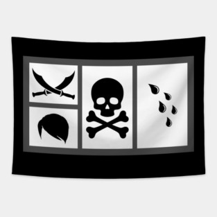 Sad at Sea Elements Tapestry