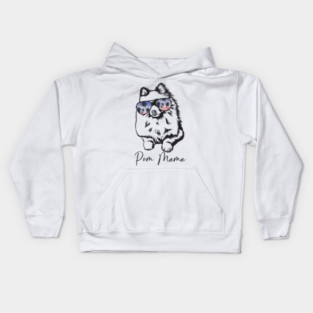 Pomeranian Mom Kids Hoodie