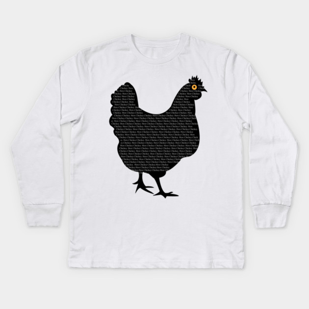Chicken Kids Long Sleeve T-Shirt by DickinsonDesign