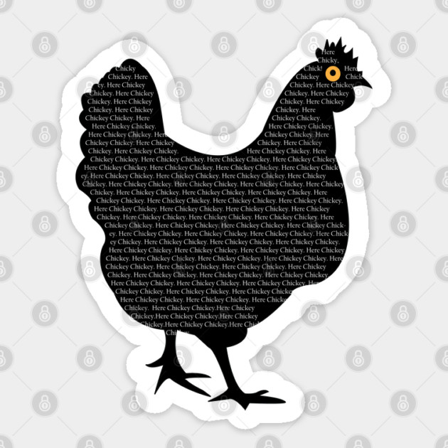 Chicken Sticker by DickinsonDesign