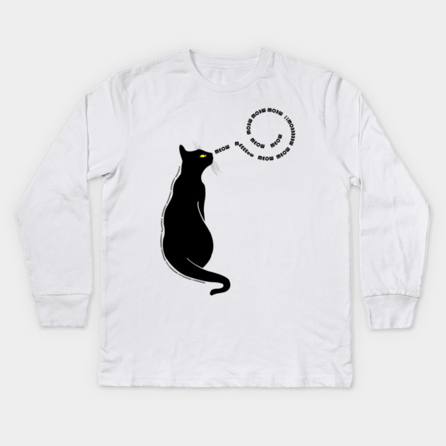 Talking Cat Kids Long Sleeve T-Shirt by DickinsonDesign
