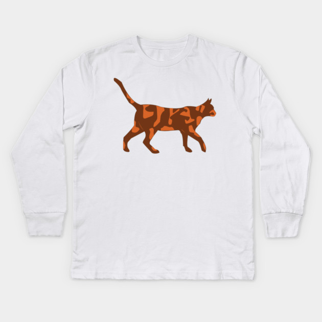 Calico Cat Kids Long Sleeve T-Shirt by DickinsonDesign