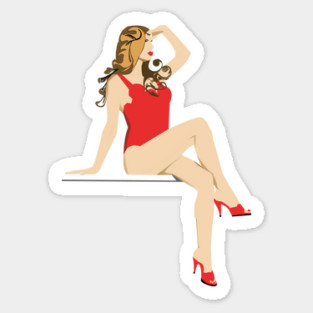 Lady Diver Sticker