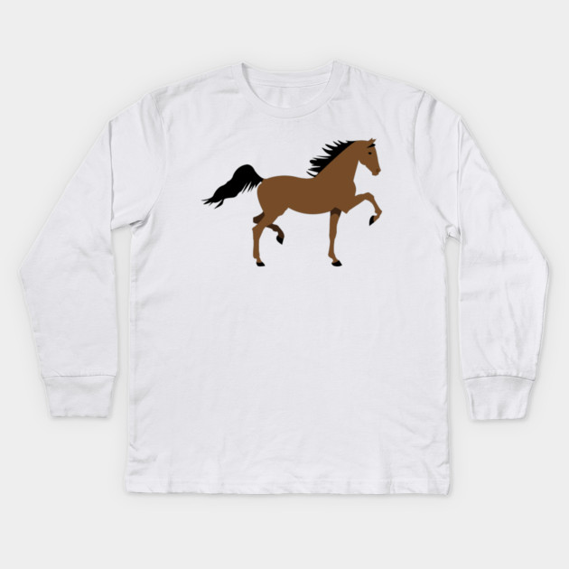 Park Horse Kids Long Sleeve T-Shirt by DickinsonDesign