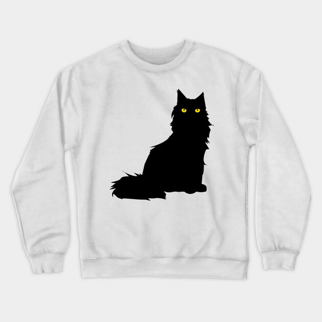 Fluffy Cat Crewneck Sweatshirt by DickinsonDesign