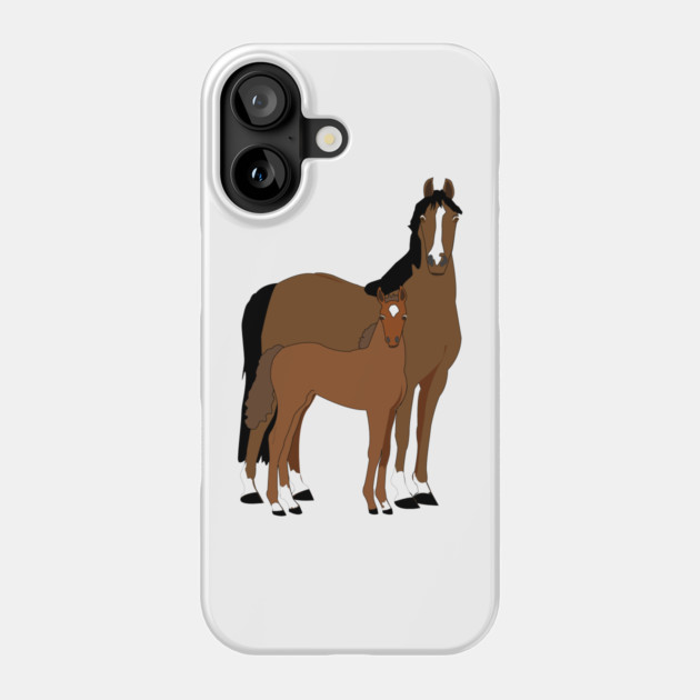Morgan Mare and Foal Phone Case by DickinsonDesign