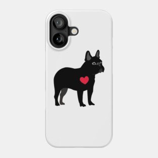 Black French Bulldog Phone Case