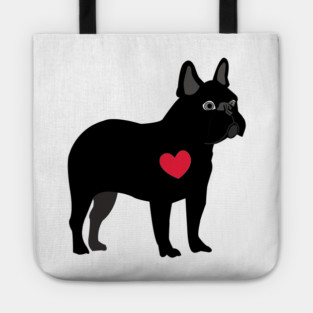 Black French Bulldog Tote