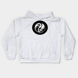 Yin and Yang Dragon Kids Hoodie