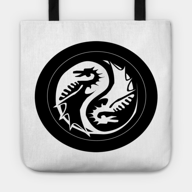 Yin and Yang Dragon Tote by DickinsonDesign