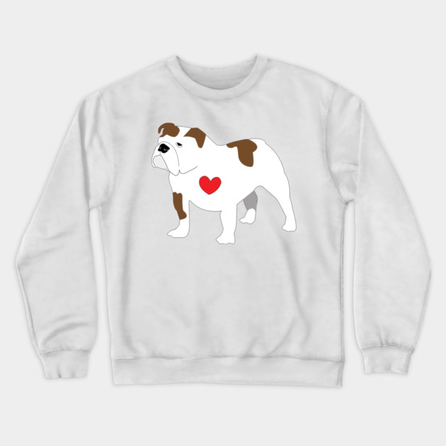 BullDog Crewneck Sweatshirt by DickinsonDesign