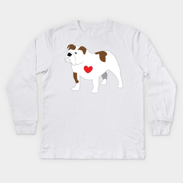 BullDog Kids Long Sleeve T-Shirt by DickinsonDesign