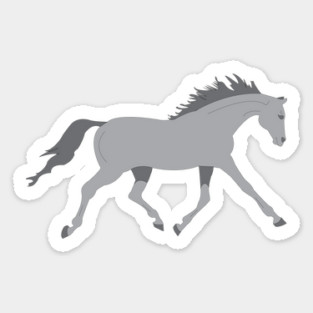 Grey Horse Sticker