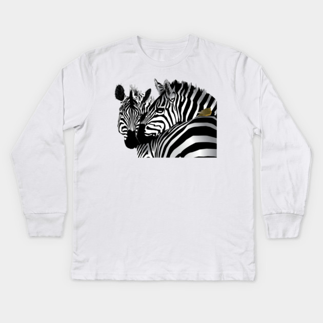 Zebras Kids Long Sleeve T-Shirt by DickinsonDesign