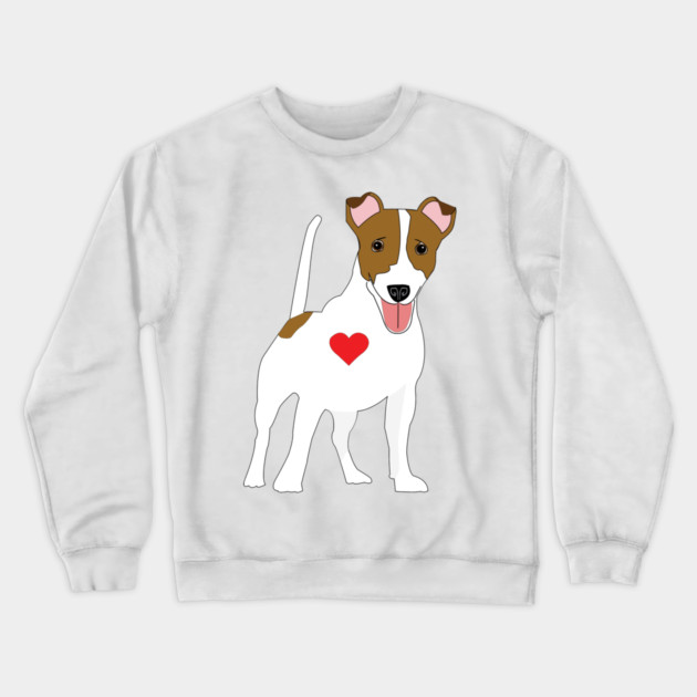 Jack Russell Terrier Crewneck Sweatshirt by DickinsonDesign