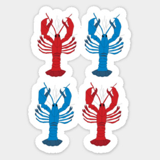 4 Lobster Sticker