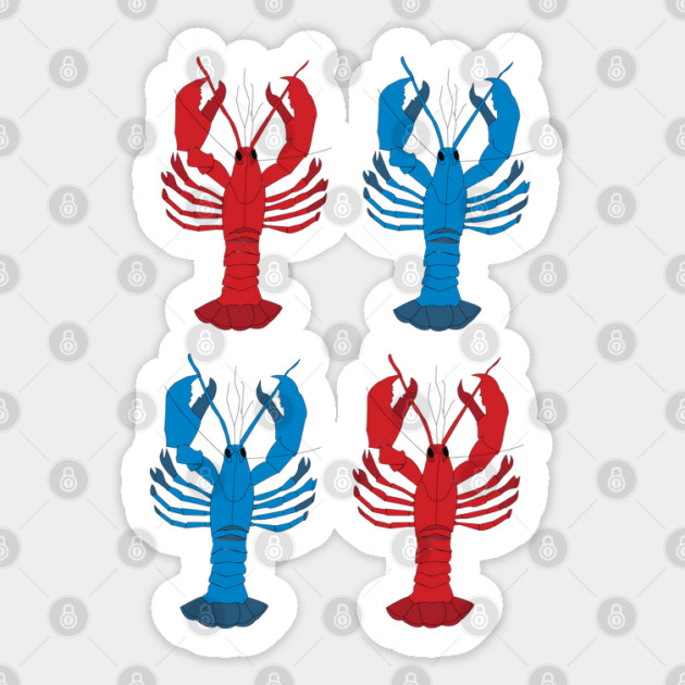 4 Lobster Sticker by DickinsonDesign