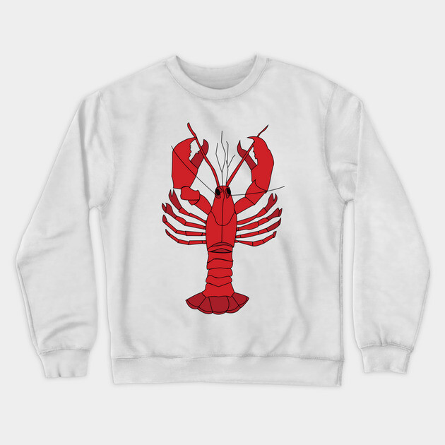 Red Lobster Crewneck Sweatshirt by DickinsonDesign
