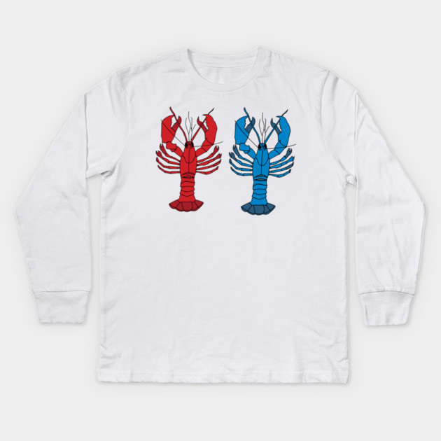 2 Lobsters Kids Long Sleeve T-Shirt by DickinsonDesign