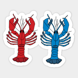 2 Lobsters Sticker