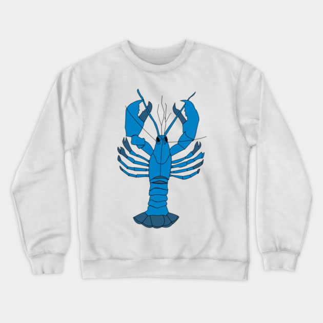 Blue Lobster Crewneck Sweatshirt by DickinsonDesign