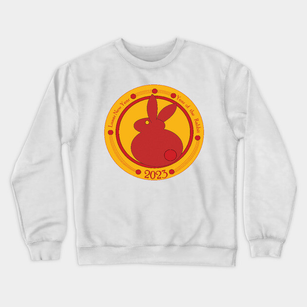 Lunar New Year of the Rabbit Crewneck Sweatshirt by DickinsonDesign