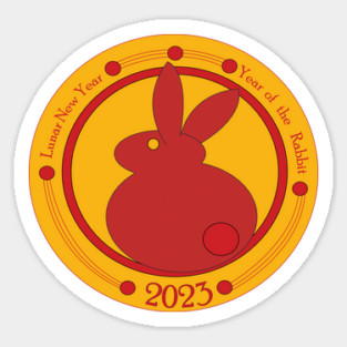 Lunar New Year of the Rabbit Sticker