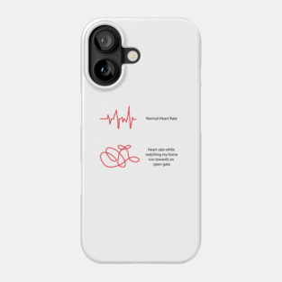 Heartbeat with Horses Phone Case