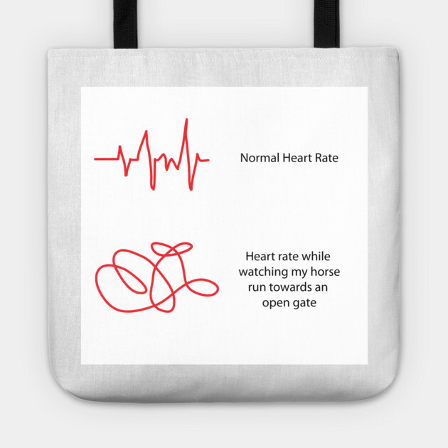 Heartbeat with Horses Tote by DickinsonDesign